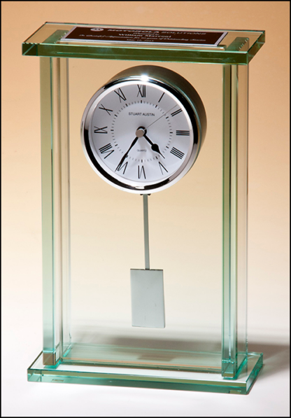 Clock supplied with lifetime guaranteed quartz movement.Batteries included.