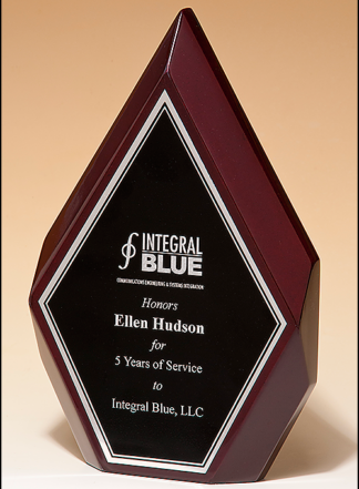 Specialty Trophy Line High Gloss, Freestanding Rosewood Diamonds