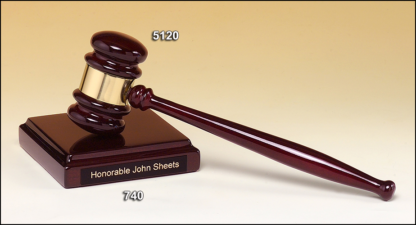 Gavel Plaques Individually gift boxed.