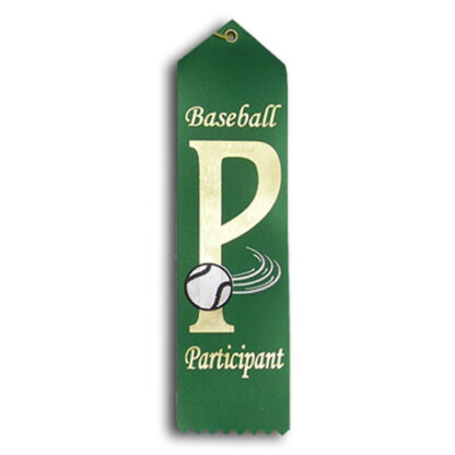 participation baseball ribbon