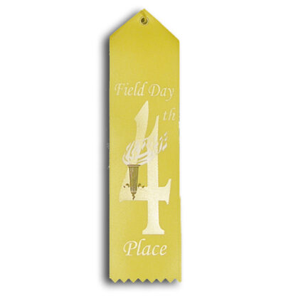 fourth place field day ribbon