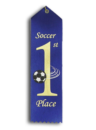 first place ribbon soccer