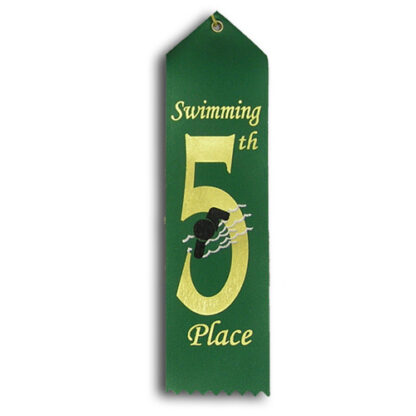 fifth place swimming ribbon