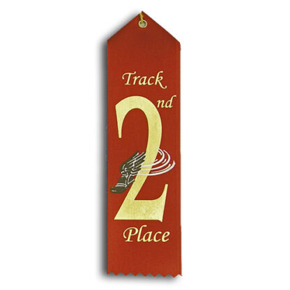 second place track and field ribbon