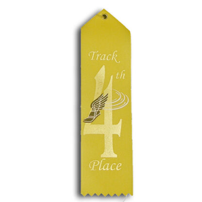 fourth place track and field ribbon