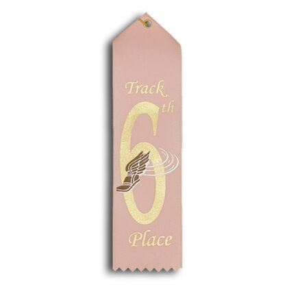 sixth place track and field ribbon