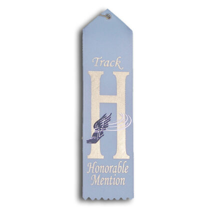 honorable mention track and field ribbon