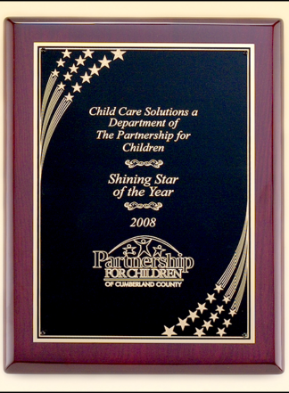 Piano Finish Plaques Individually boxed.
