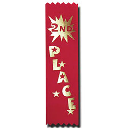 second place recognition ribbon