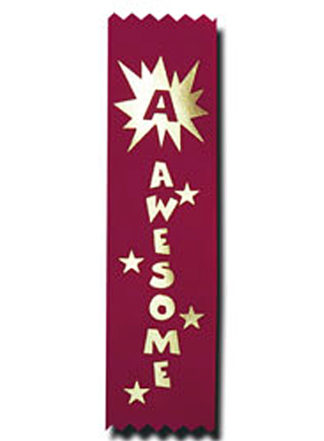 awesome recognition ribbon
