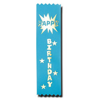 birthday recognition ribbon