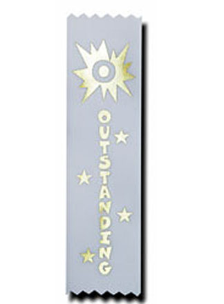 outstanding recognition ribbon