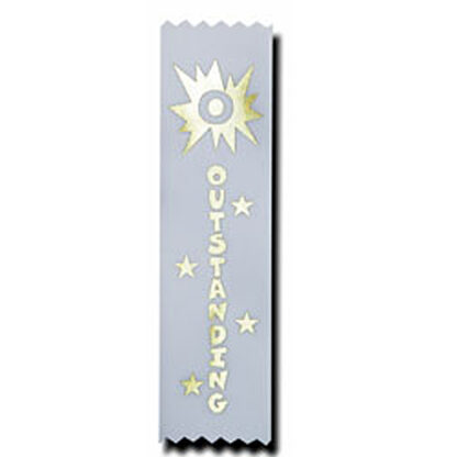 outstanding recognition ribbon