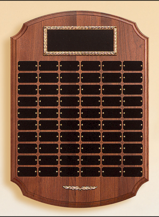 Perpetual/Annual Plaques Perpetual plaque with 60 plates.