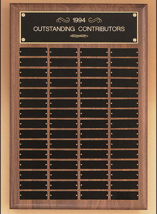 Perpetual/Annual Plaques Airflyte Edge. Black brass plates. Individually boxed.