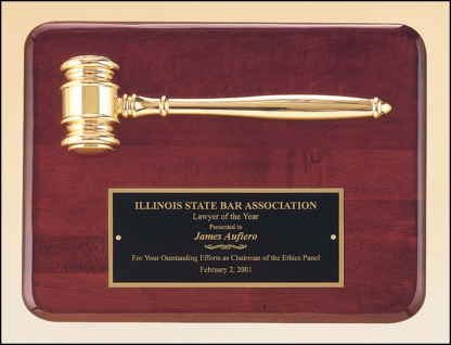 Gavel Plaques Laser engravable plate(s). Solid brass engraving plate(s). Individually boxed.
